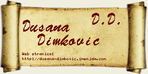 Dušana Dimković vizit kartica